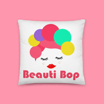 Beauti Bop White Basic Pillow