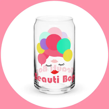 Beauti Bop Can Shaped Glass Regular Logo