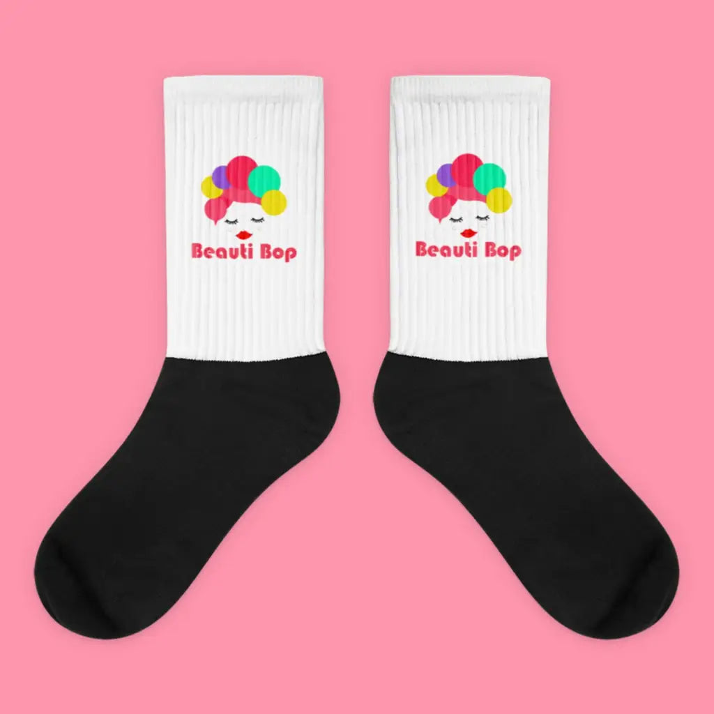 Beauti Bop Black Foot Sublimated Socks 